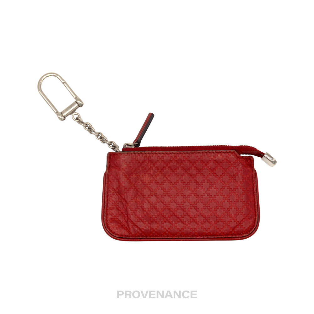 🔴 Gucci Key Pouch Cles - Red Diamante Leather